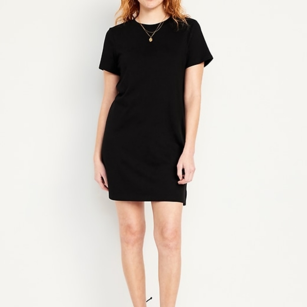 Classic Black T-Shirt Dress